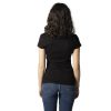 Black Cotton T-Shirt - Image 2