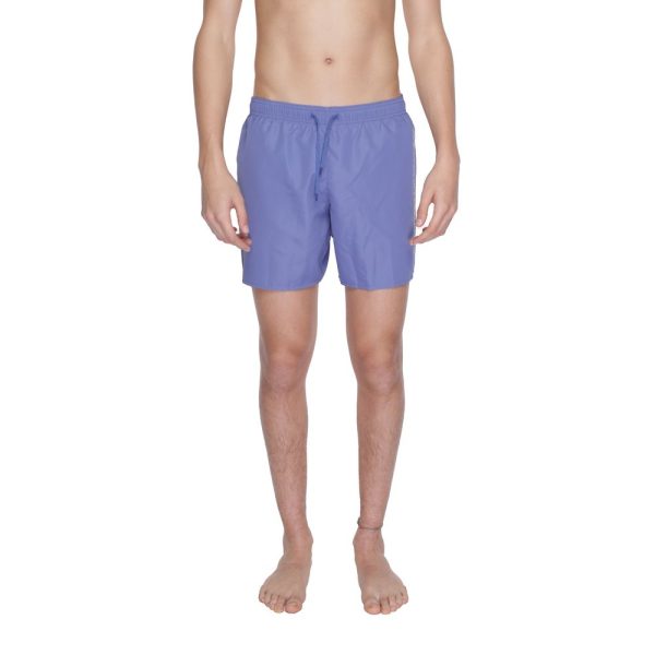 Purple Polyester Swim Short