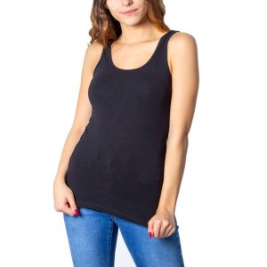 Black Cotton Tank Top