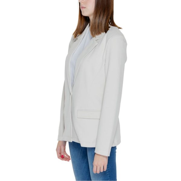 Beige Polyester Suits & Blazer - Image 3