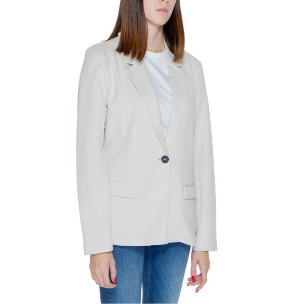 Beige Polyester Suits & Blazer - Image 4