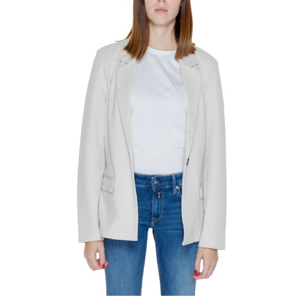 Beige Polyester Suits & Blazer - Image 5