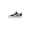 Black And White Suede Leather Sneaker - Image 3