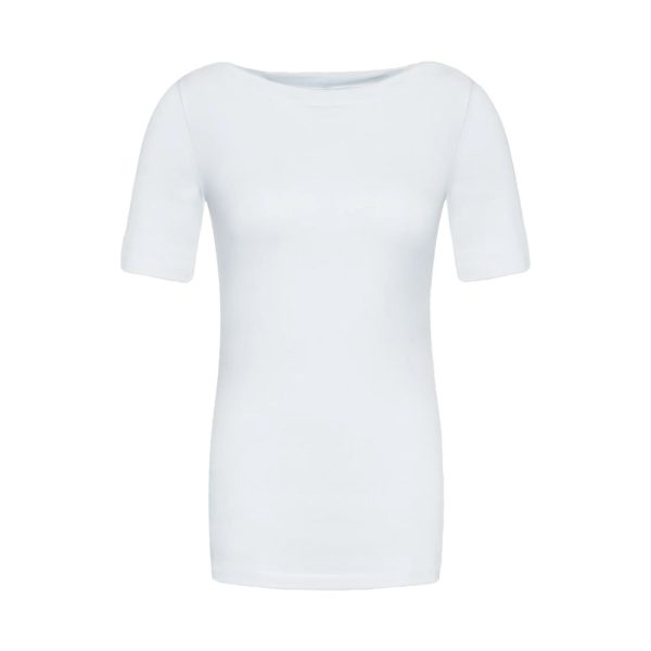 White Viscose T-Shirt