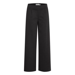 Black Recycled Polyurethane Jeans & Pant