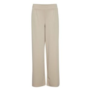 Beige Recycled Polyurethane Jeans & Pant