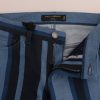 Chic Blue Striped Slim Fit Girly Jeans - Image 4