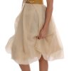 Elegant Embellished Lace & Organza Silk Dress - Image 2