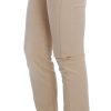 Beige Cotton Stretch Slim Fit Jeans - Image 2