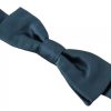 Blue 100% Silk Adjustable Neck Bow Tie Mens - Image 5