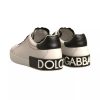 White Leather Logo Portofino Sneakers Shoes - Image 4