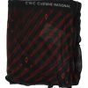 Black Red Viscose Foulard Branded Scarf - Image 7