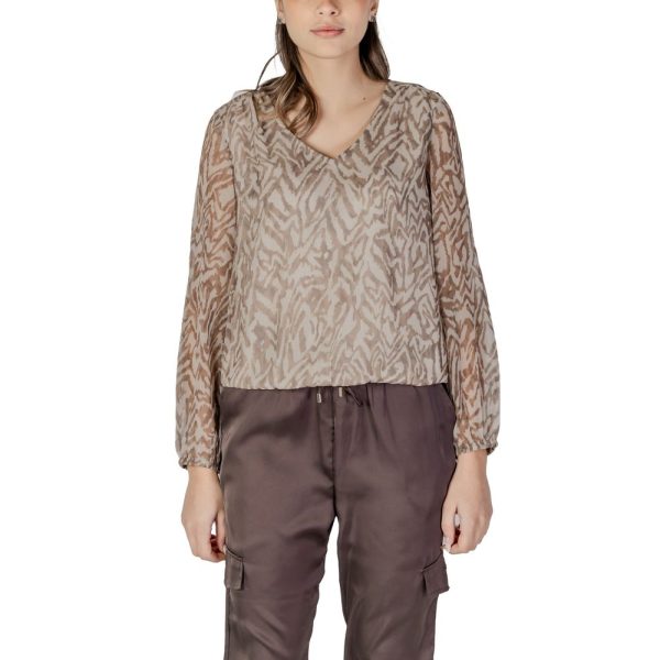 Beige Polyester Shirt