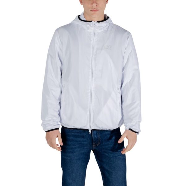 White Polyester Jackets & Coat