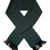 Dark Green Fantasy Fringes Neck Wrap Scarf - Image 2