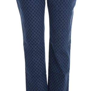 Polka Dotted Capri Stretch Jeans