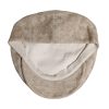 Beige Floral Linen Newsboy Hat - Image 7