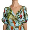 Vegetable Print Silk Top Extravaganza - Image 4