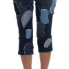 Chic Blue Patchwork Denim Shorts - Image 3
