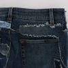 Chic Blue Patchwork Denim Shorts - Image 8