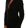 Semi-Transparent Darkgreen Nylon Blazer - Image 4