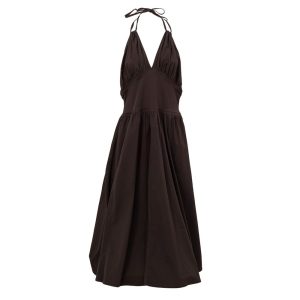 Brown Cotton Dress