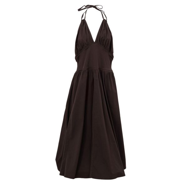 Brown Cotton Dress