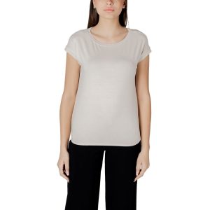 Beige Viscose T-Shirt