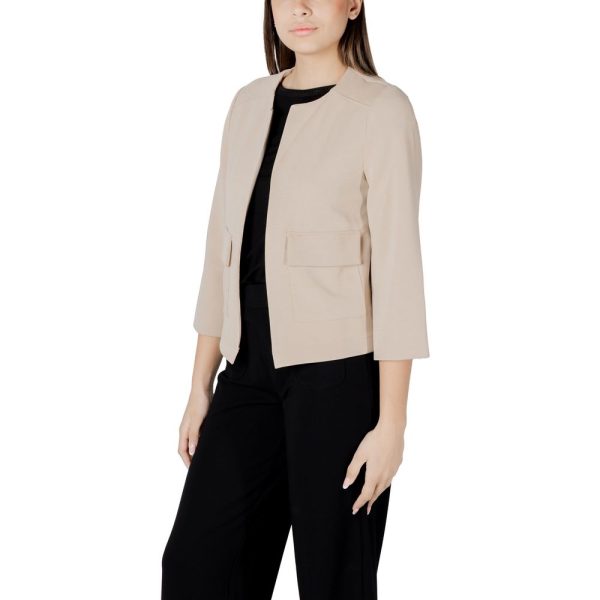Beige Modal Jackets & Coat - Image 4