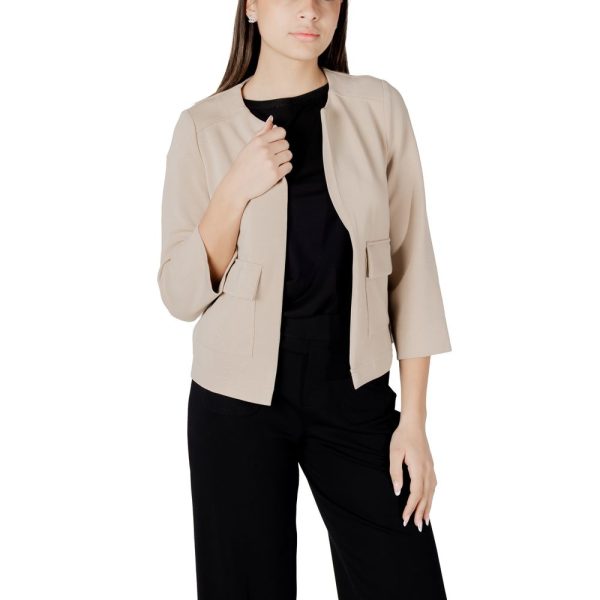 Beige Modal Jackets & Coat - Image 5