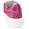 Fuchsia Elegance Leather Sneakers - Image 5