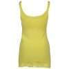 Yellow Cotton Womens Tank with Lace Detail - Image 2