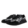 Black Logo Lace Up Low Top NS1 Sneakers Shoes - Image 3