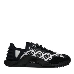 Black Logo Lace Up Low Top NS1 Sneakers Shoes