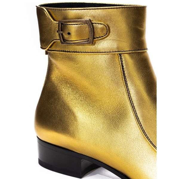 Gold Leather Boot - Image 4