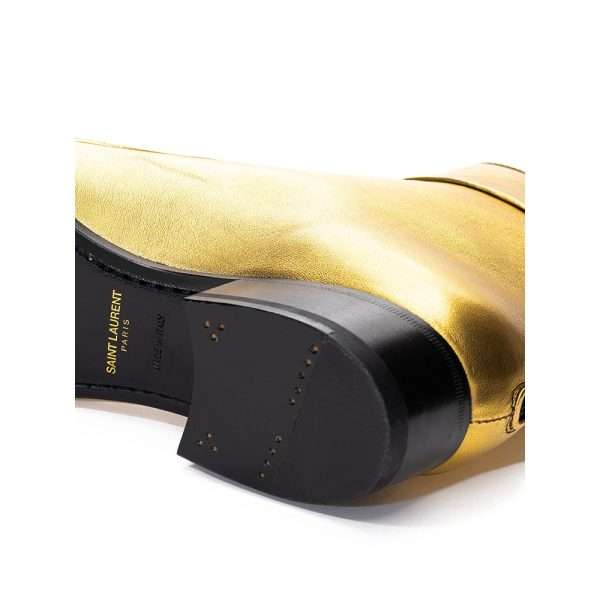 Gold Leather Boot - Image 5
