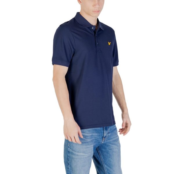 Blue Cotton Polo Shirt - Image 3