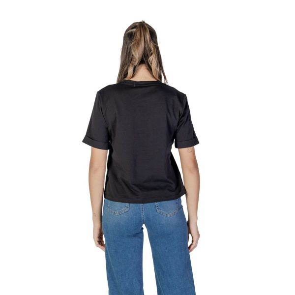 Black Cotton T-Shirt - Image 2