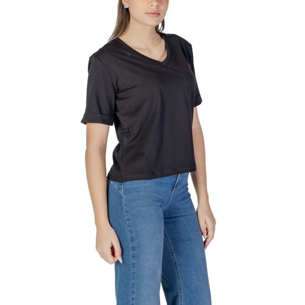Black Cotton T-Shirt - Image 3