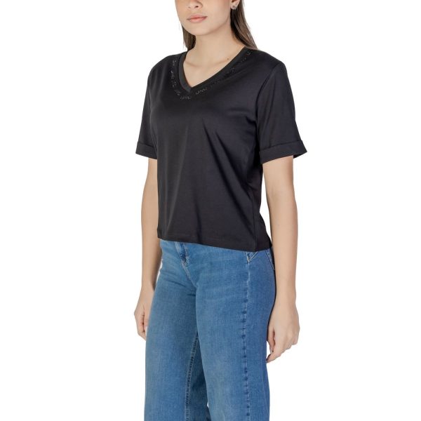 Black Cotton T-Shirt - Image 4