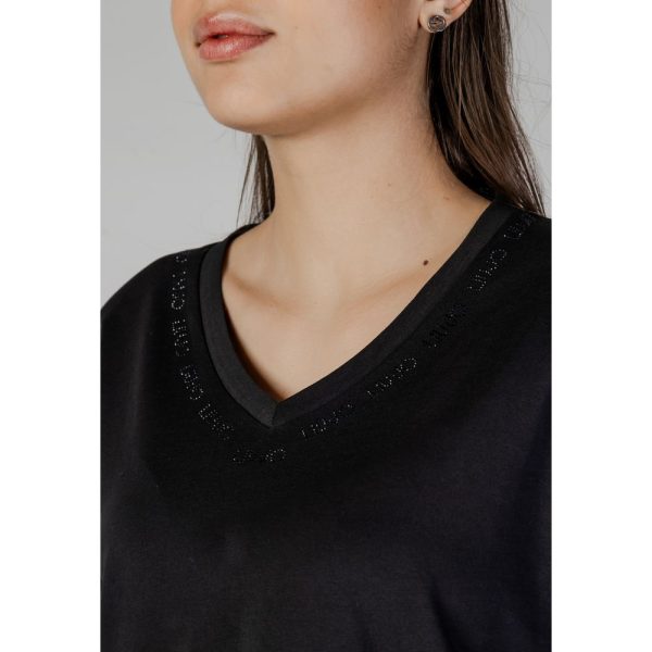 Black Cotton T-Shirt - Image 5