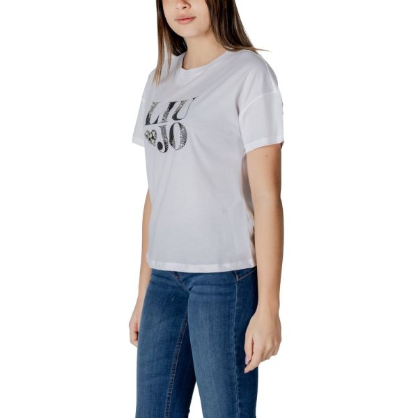 Black And White Cotton T-Shirt - Image 4