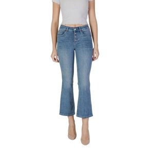 Blue Cotton Bootcut Jean