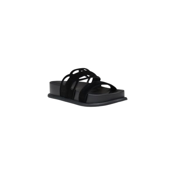 Black Leather Sandal - Image 2