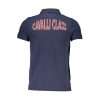 Blue Cotton Men Polo Shirt - Image 2