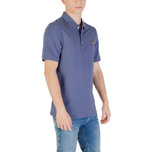 Blue Cotton Polo Shirt - Image 3