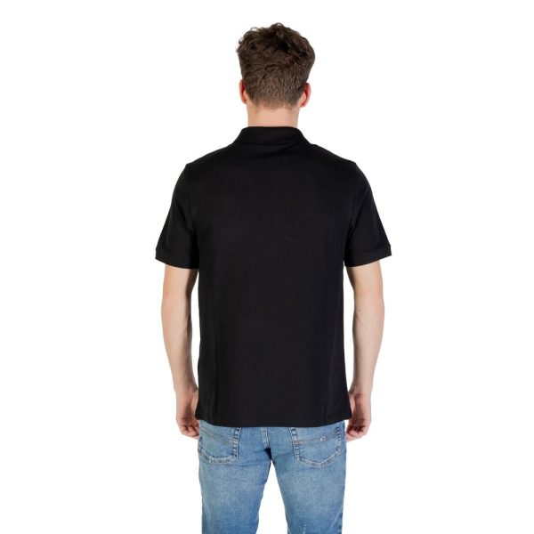 Black Cotton Polo Shirt - Image 2