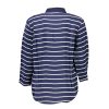 Blue Viscose Women Polo Shirt - Image 2