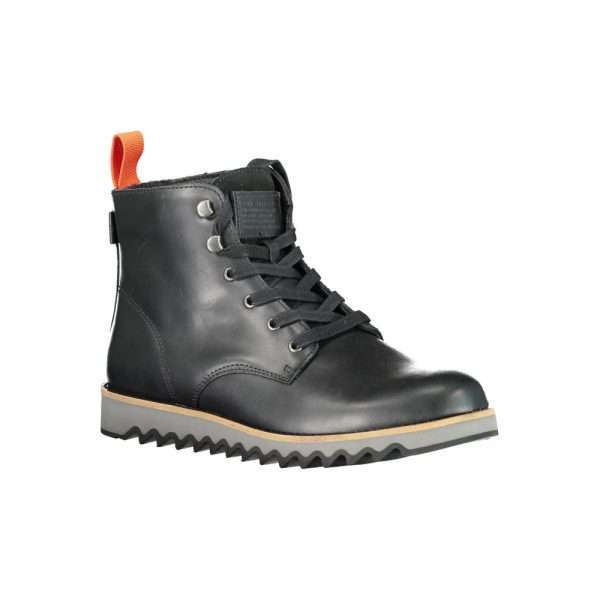 Black Leather Men Boot - Image 2