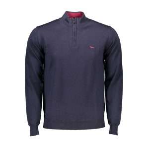 Blue Wool Men Sweater